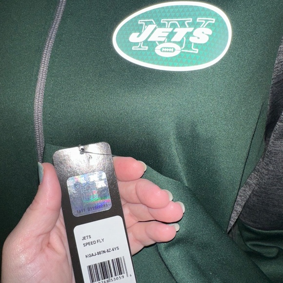 NY Jets zip up sweatshirt size XL NWT - Picture 3 of 4